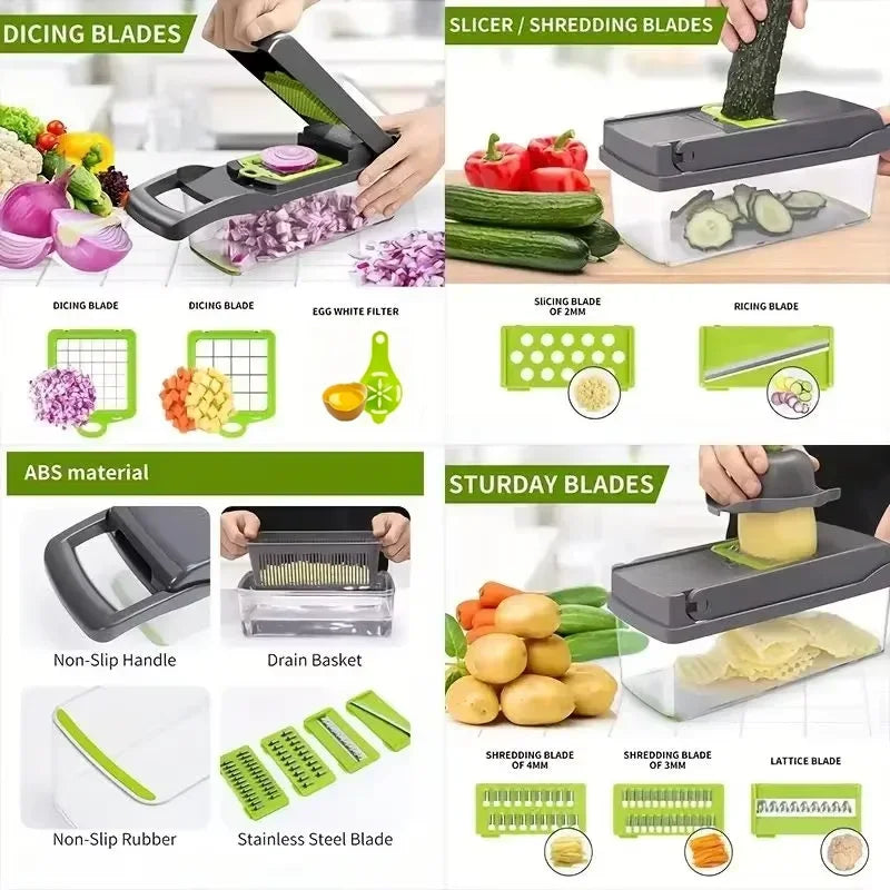 5-in-1 Vegetable Cutter Multifunctional Kitchen Tool